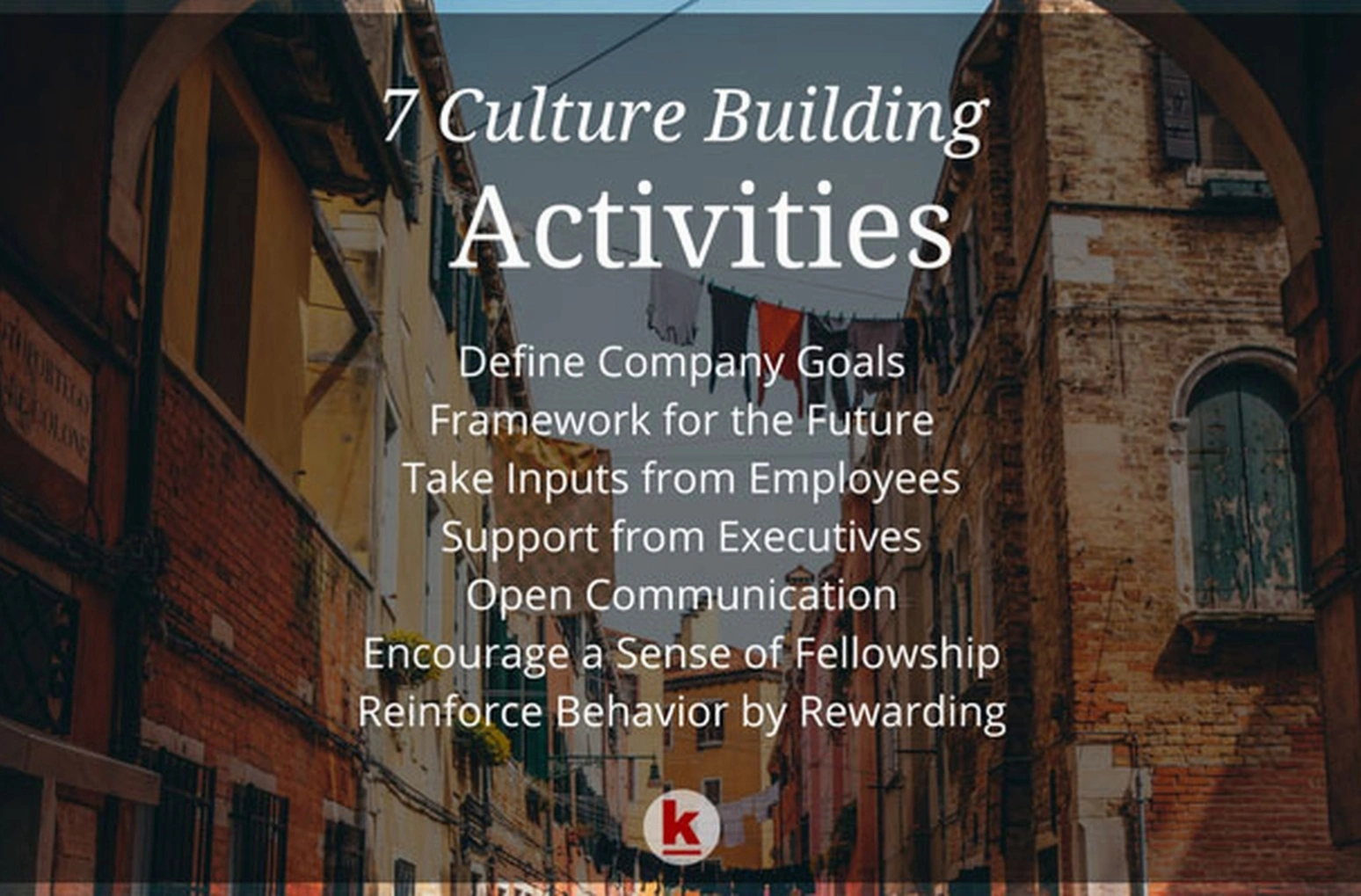 Corporate culture building workshop
